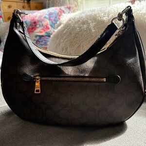 Coach Shoulder Bag in signature Coach Canvas